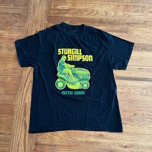 Sturgill Simpson Cuttin Grass Country Music Tee Black Tractor unisex Large